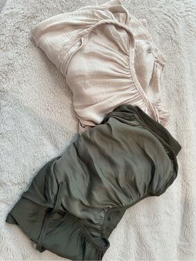 Amazon Women's Blouse Set in Olive Green and Blush